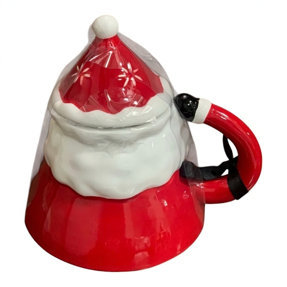 NEW Johanna Parker Santa Mug with Topper - Picture 2 of 2
